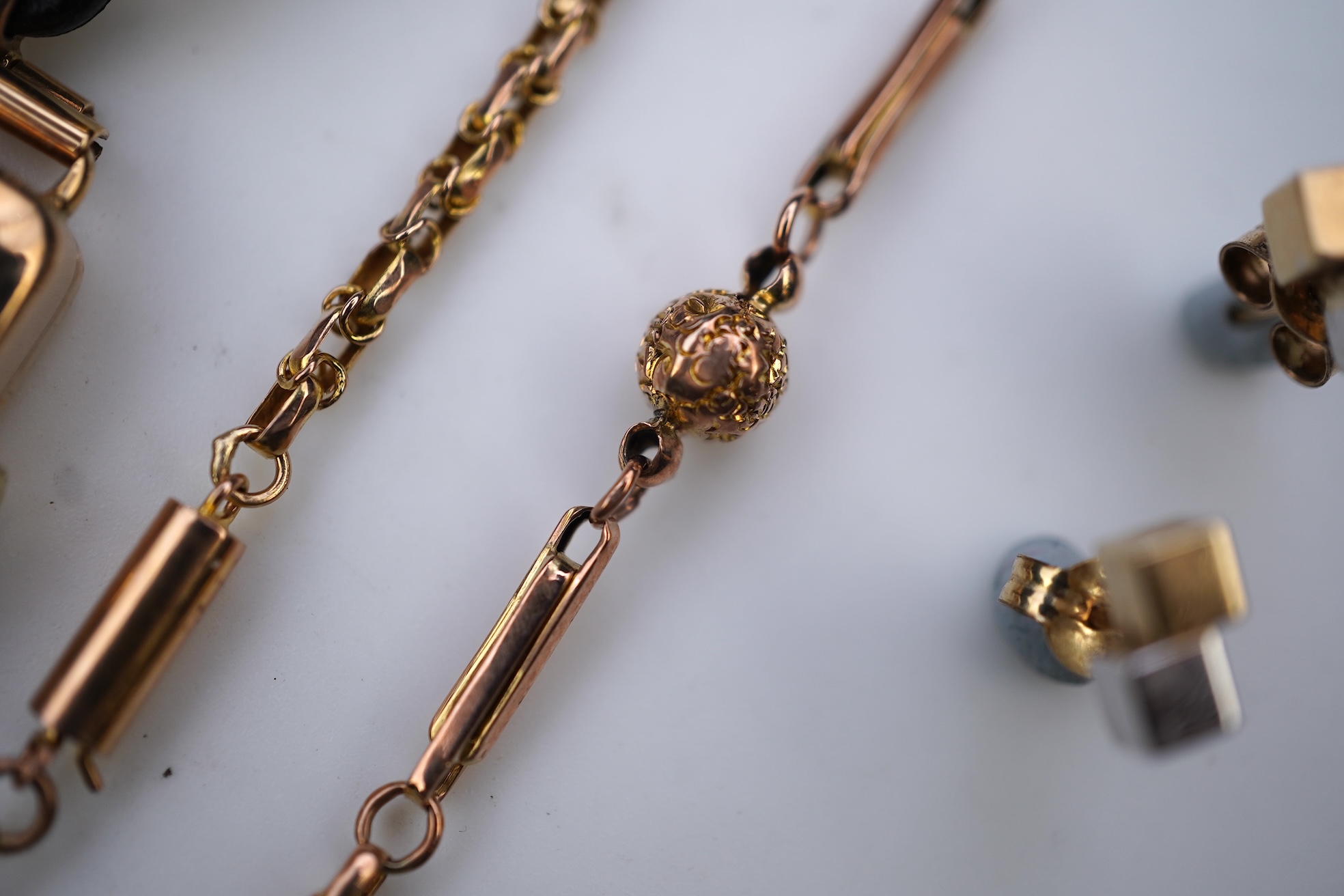 A collection of jewels and watches